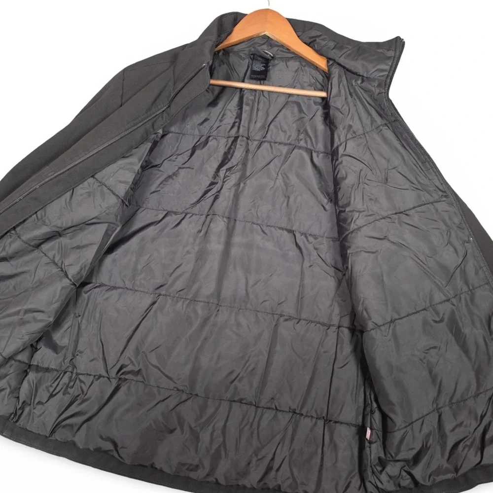 The North Face Primaloft‎ Insulated Black Softshell Hybrid Jacket Mens M Medium